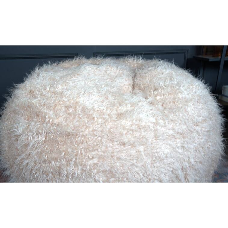 Mahin 5 Foot Rounded Faux Fur Bean Bag