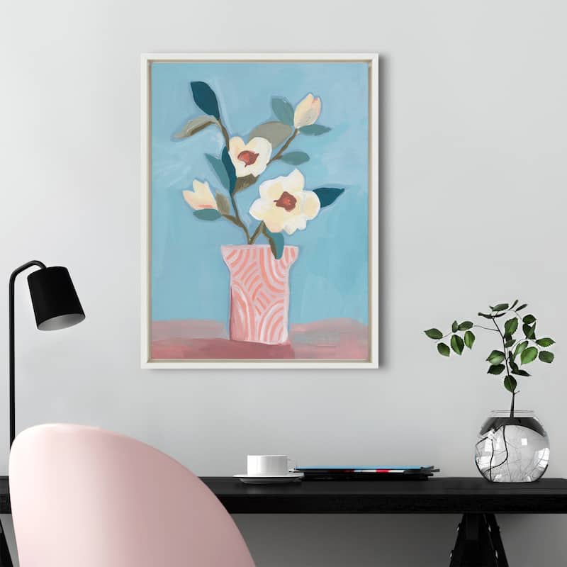 Kate and Laurel Sylvie Magnolia Canvas by Kate Aurelia Holloway