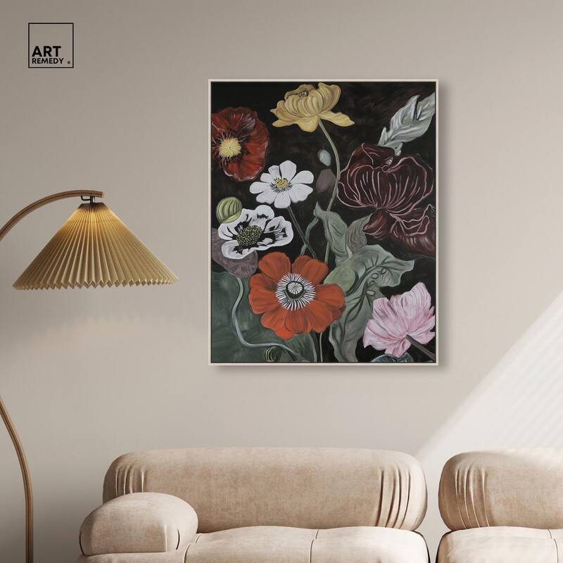 Ruby Revelry Canvas by Art Remedy