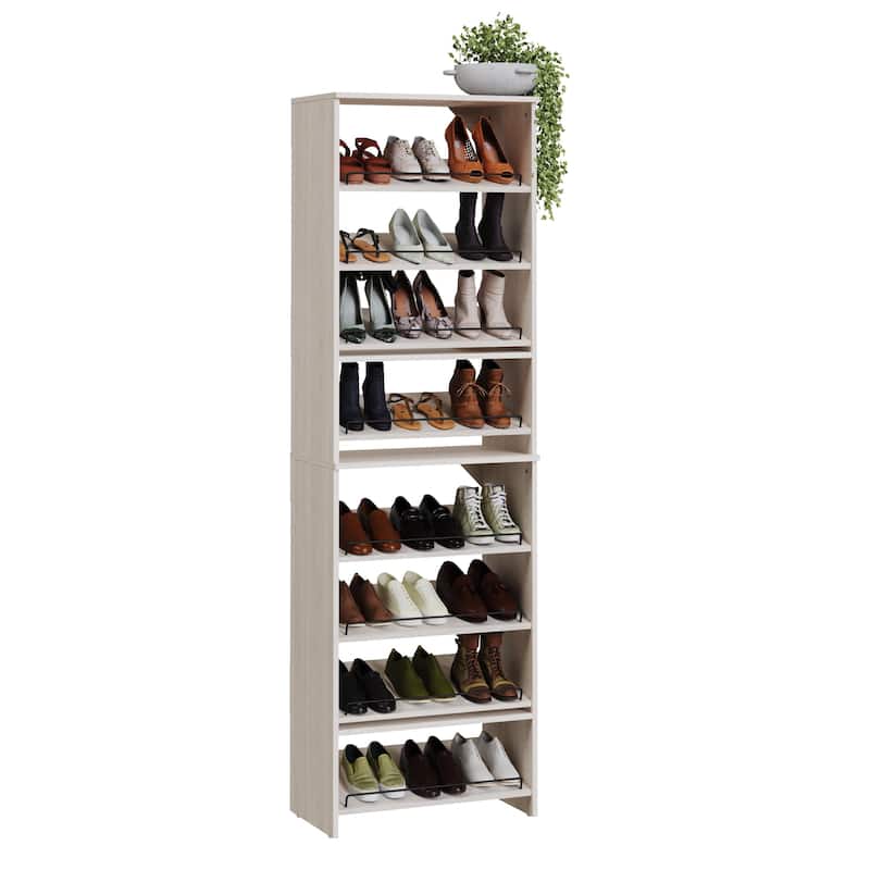 ClosetMaid SuiteSymphony 25-inch Wide Angled Shoe Shelf Tower