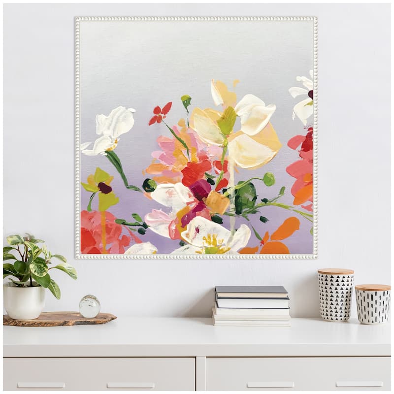 Kate and Laurel Sylvie Facing Each One Framed Canvas by Emma Daisy