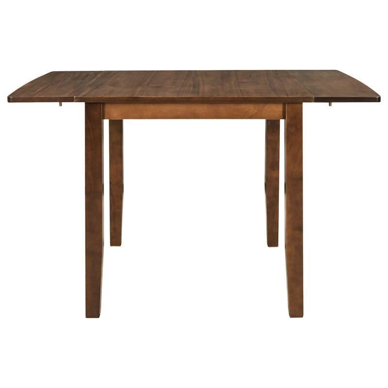 3-Piece Wood Drop Leaf Breakfast Nook Dining Table Set with Two X-back Chairs for Small Space Solutions