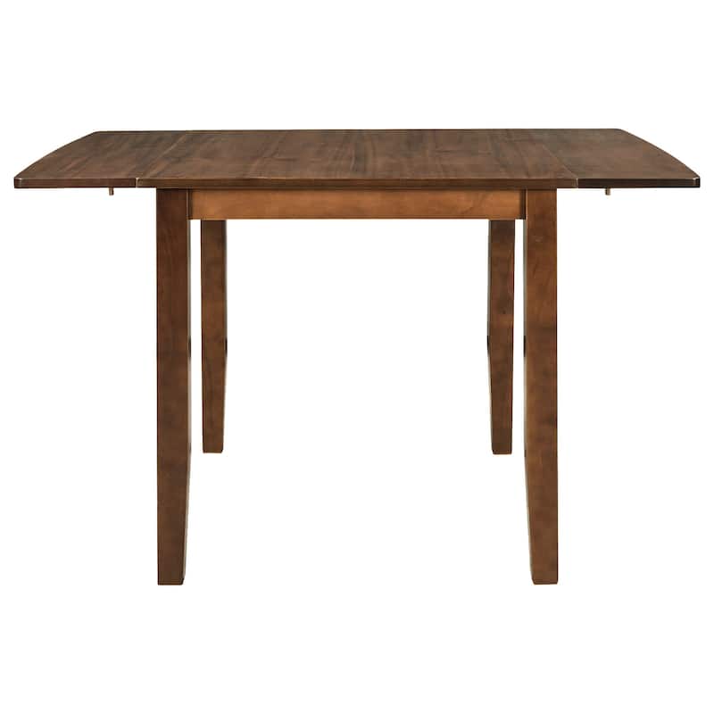 Roomfitters 3-Piece Wood Drop Leaf Breakfast Nook Dining Set with X-Back Chairs