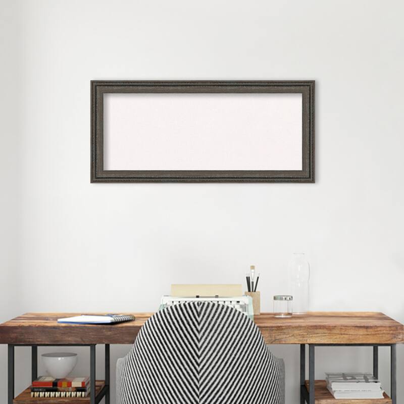 Upcycled Wood Framed White Corkboard Bulletin Board