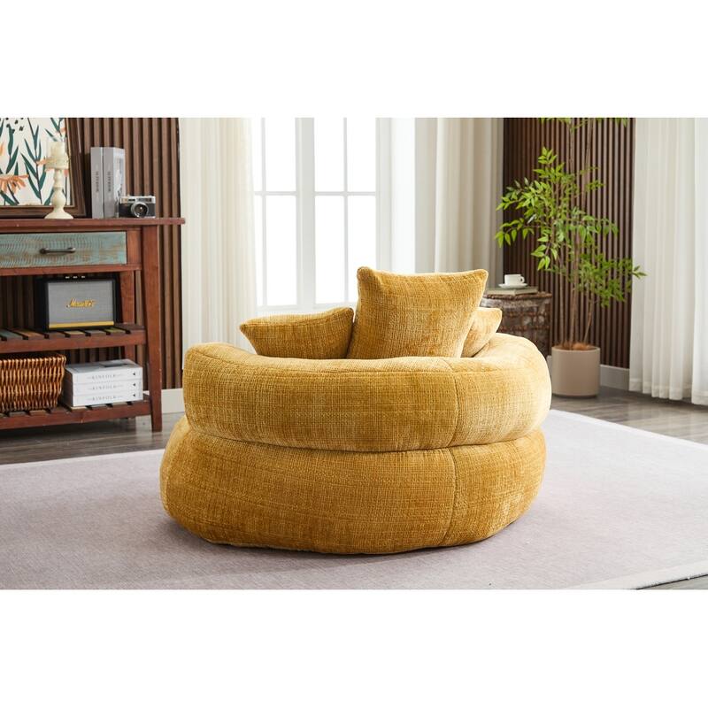 Round Bean Bag Chairs for Soft Chenille Cover
