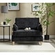 preview thumbnail 2 of 33, Chenille Upholstered 3-in-1 Convertible Sleeper Foldable Sofa Bed Recliner Chair with 3 Pillows Black