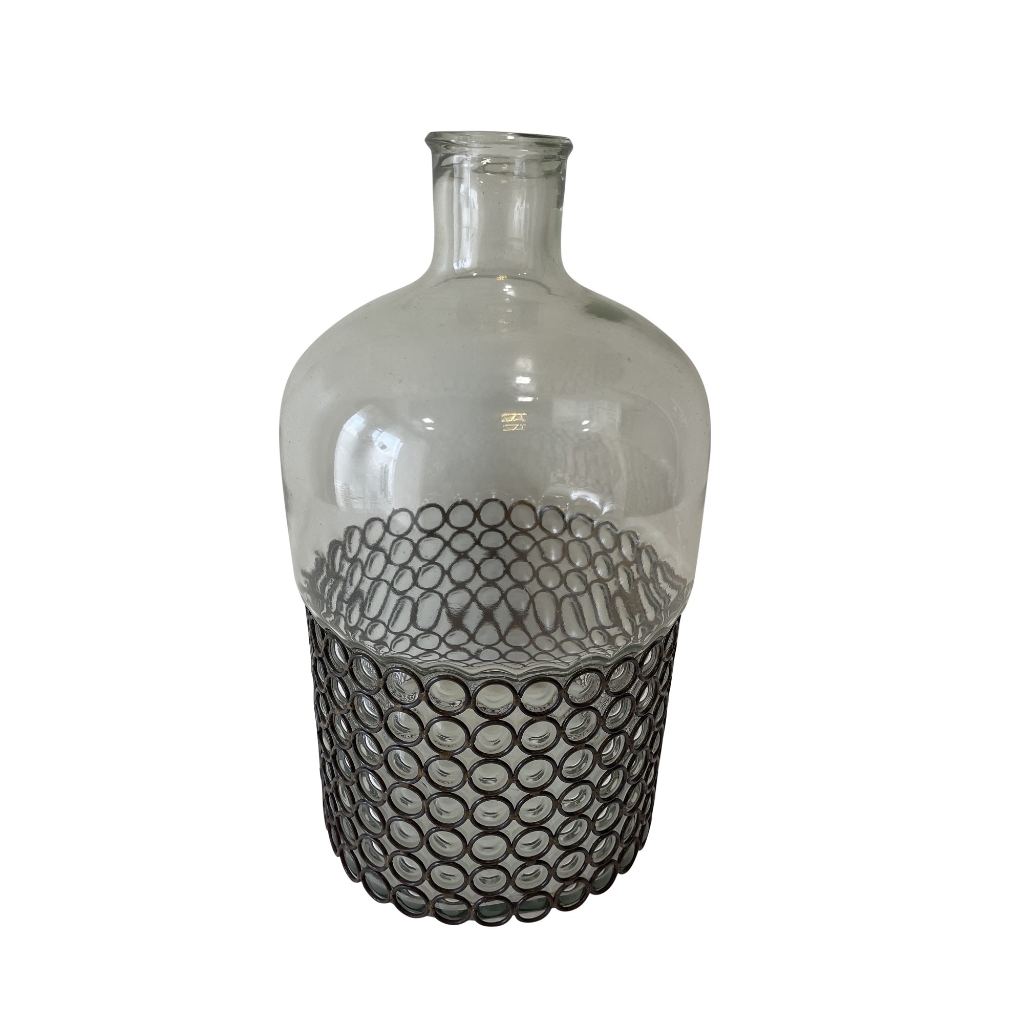 Glass Tabletop Bottle Vase - 12