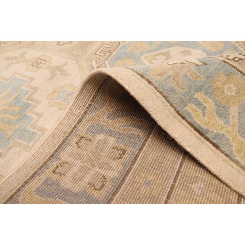 ECARPETGALLERY Hand-knotted Jules Serapi Ivory Wool Rug - 9'11 x 13'7