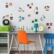 preview thumbnail 2 of 4, Brown & Grey & Red Minecraft Wall Decals by RoomMates