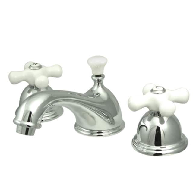 Elements Of Design Double Handle 8" to 16" Widespread Bathroom Faucet - Chrome