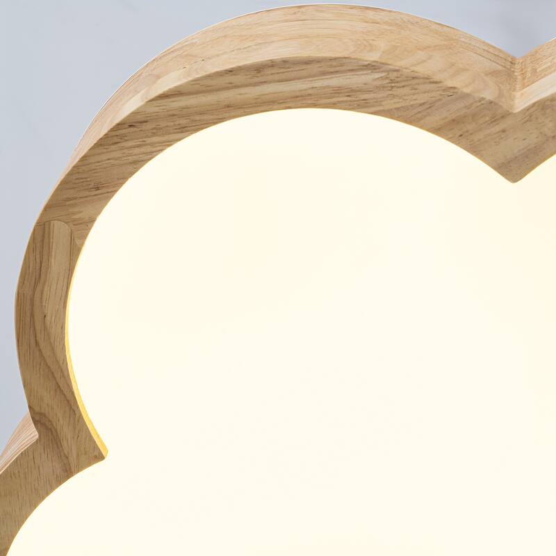 Integrated LED 5CCT Farmhouse Flush Mount Ceiling Light, 5 Color Temperature Selectable