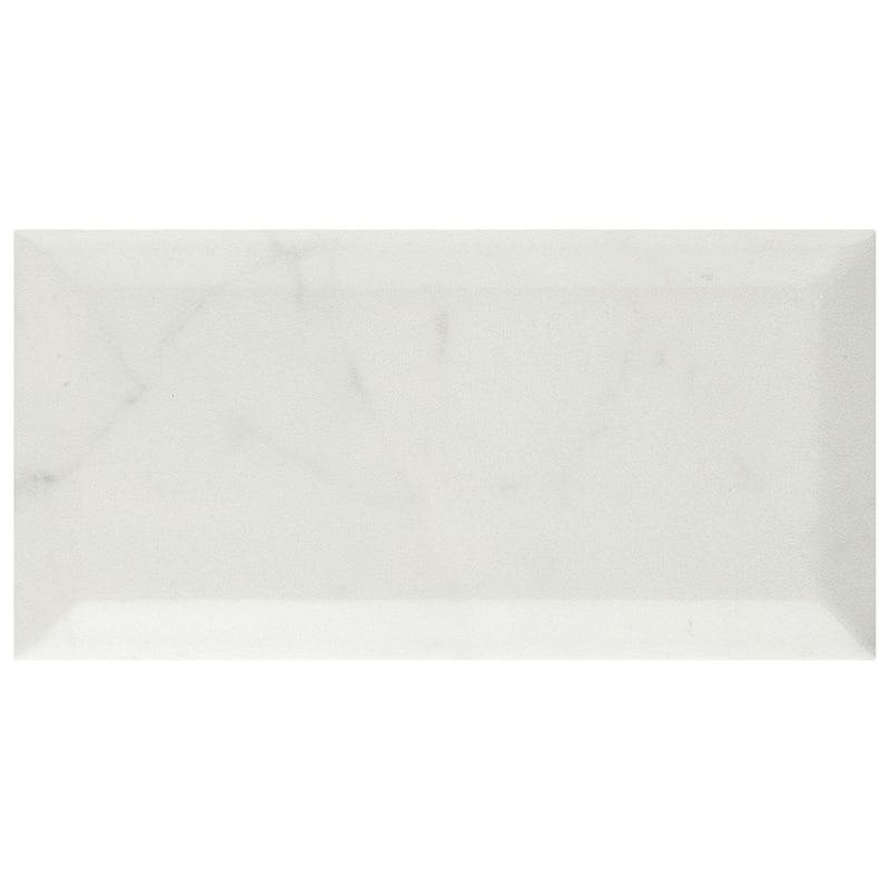 Merola Tile Classico Carrara Glossy Metro 3" x 6" Ceramic Wall Tile - Case (44 Tiles)