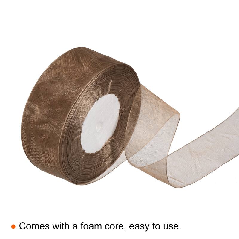 4cm 50 Yard Sheer Organza Ribbon Chiffon Decor Fabric Gift Wrapping