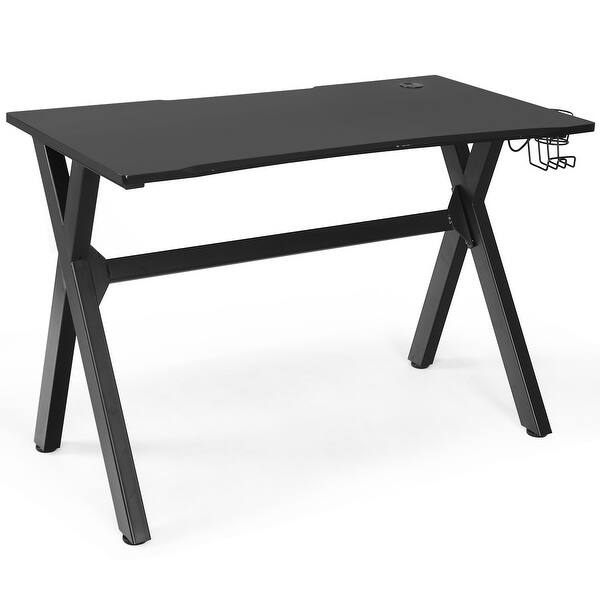 Shop Costway Gaming Desk Computer Desk Table W Cup Holder