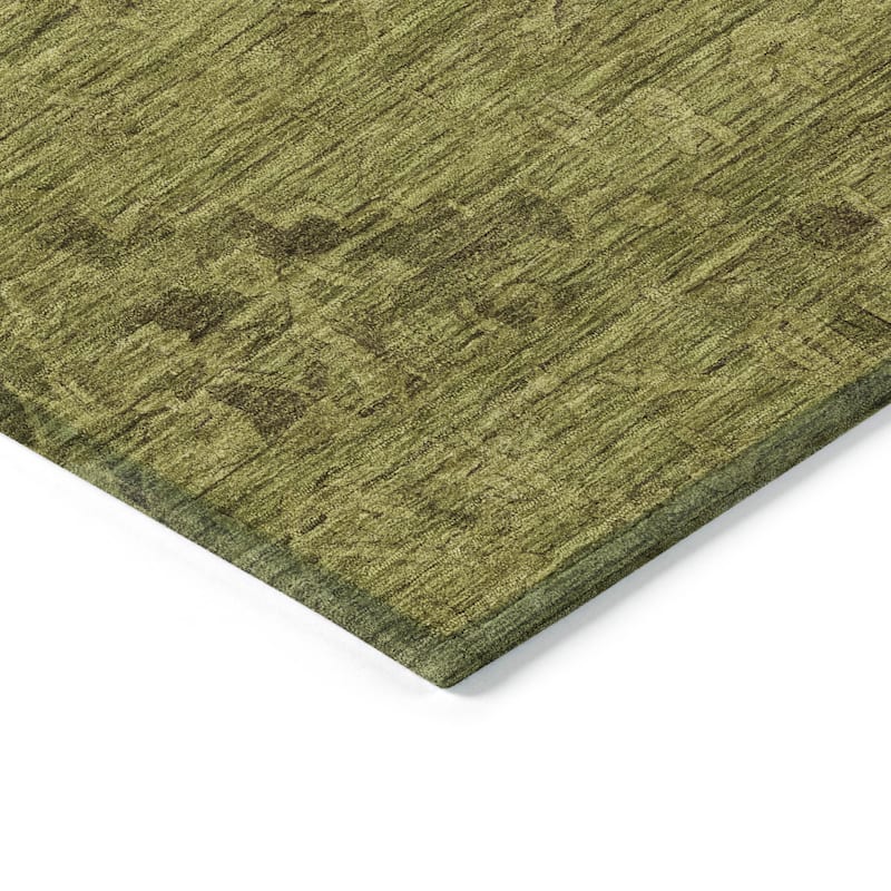 Machine Washable Indoor/ Outdoor Vintage Traditional Chantille Rug