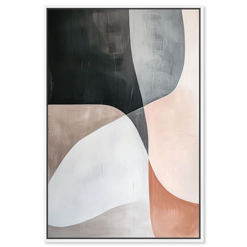 Curved Contour Canvas by Art Remedy - 20" x 30" - White