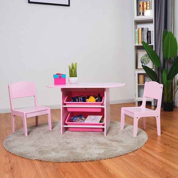 kids table and 2 chairs
