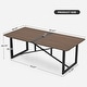 preview thumbnail 9 of 7, PureCane 9-Piece Aluminum Outdoor Dining Set with Wooden Table Top, Wicker Chairs and Cushions