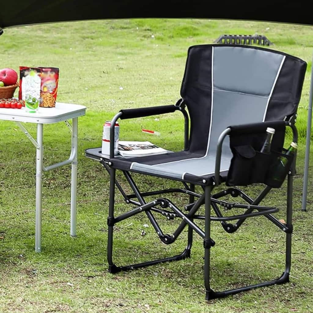 Portable Folding Camping Chair for Outdoor Camping, Sports, Picnic - N/A