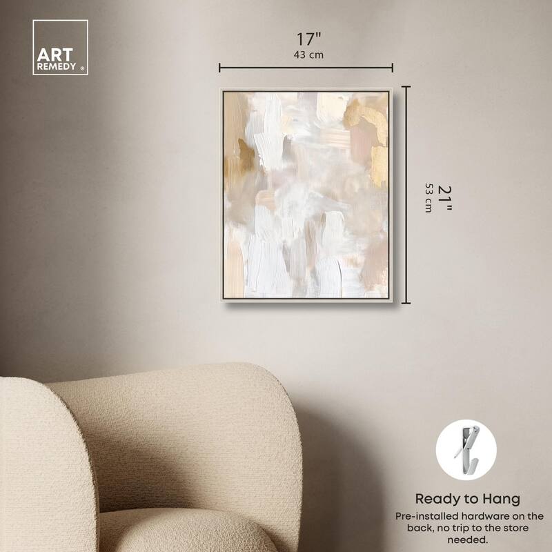 Beige and Cream II Canvas by Art Remedy