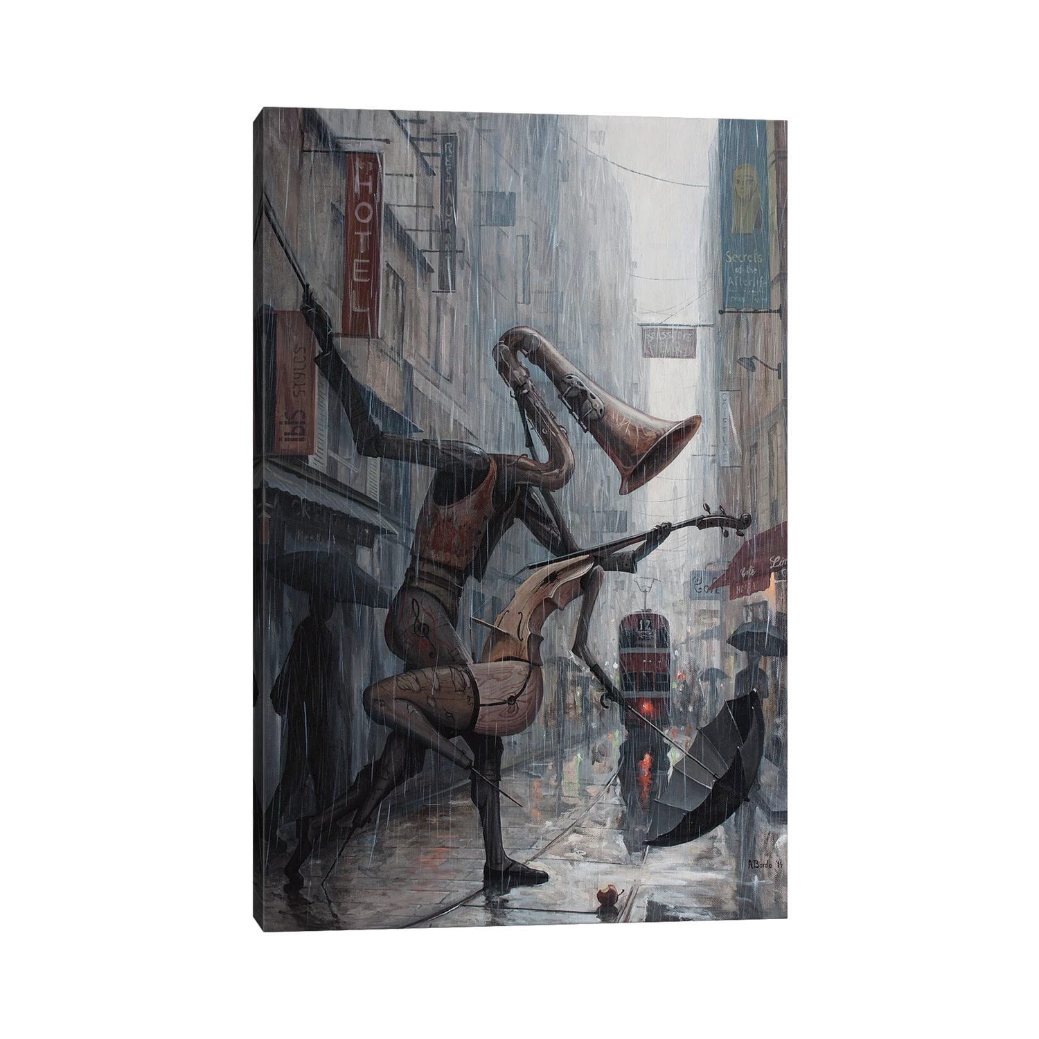 iCanvas "Life Is A Dance In The Rain" by Adrian Borda Canvas Print