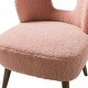 preview thumbnail 32 of 34, Dulcinea Ullna Lambskin Sherpa Upholstery Accent Chair by HULALA HOME