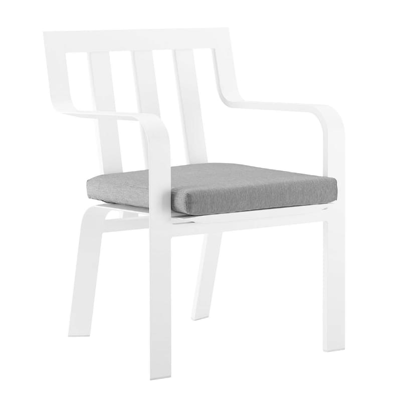 Baxley Lounge & Deep Seating Sets, Two Dining Chairs, White Gray