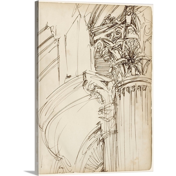 Ethan Harper Solid-Faced Canvas Print entitled Architects Sketchbook I