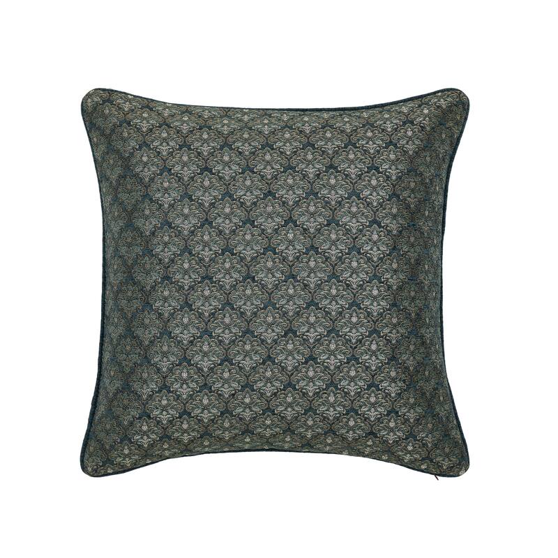 Nancy Euro Sham - Teal - Euro Square