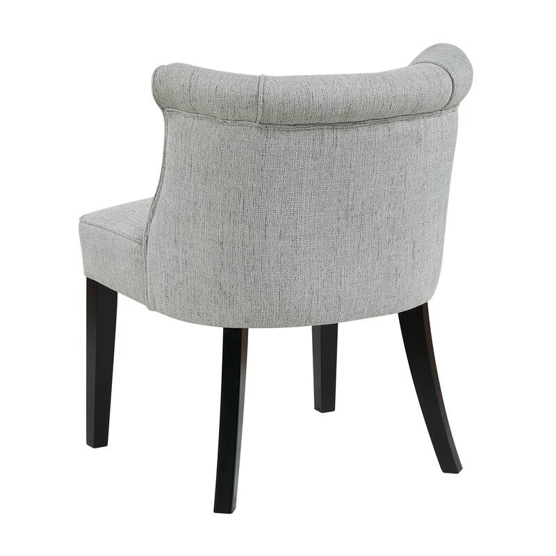 Camden 25" Textured Accent Chair - Espresso Finish Solid Wood Legs