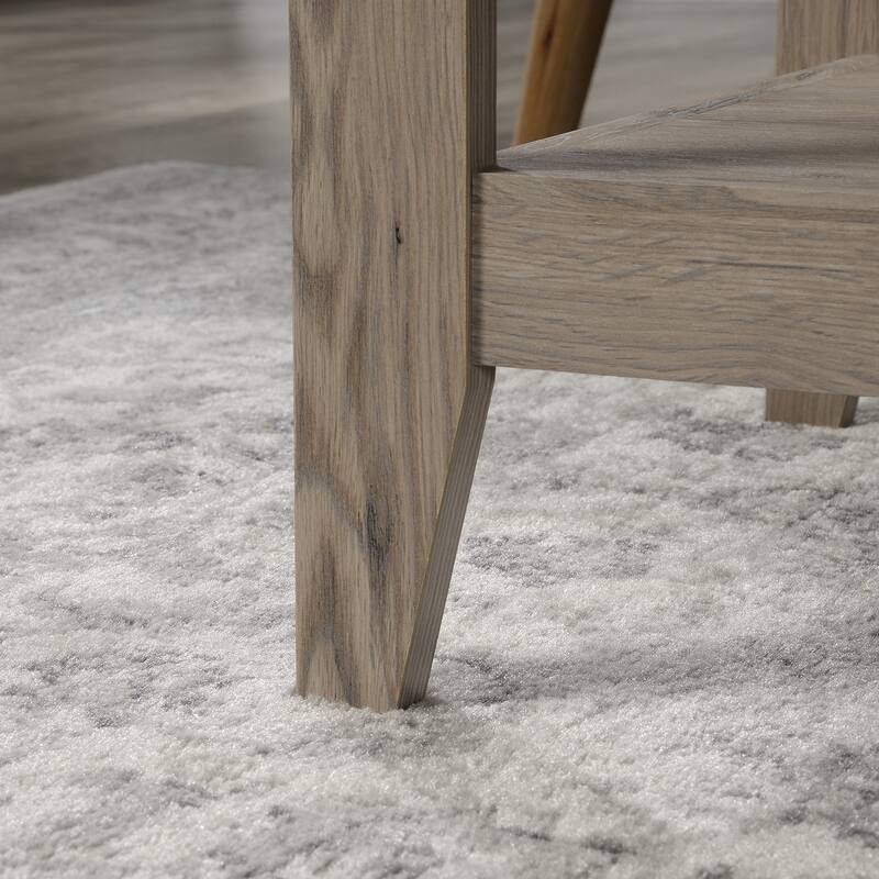 Wood Lift-Top Coffee Table with Hidden Storage and Open Shelf, Brown - 43.31" L x 19.29" W x 18.98" H