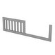 preview thumbnail 28 of 48, Toddler Bed with Guardrail & Shelf, Convertible Crib/Full Size Bed