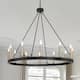 The Gray Barn Highclere 12-light Wagon Wheel Chandelier - 40"x40"x35.93"