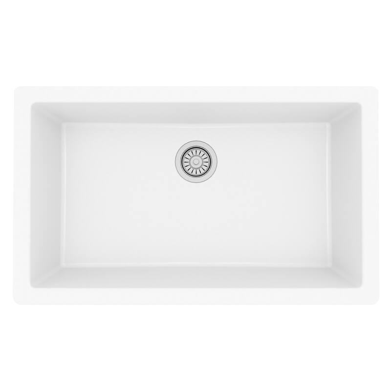 Karran USA QU-812 Undermount 32-1/2" Large Single Bowl Quartz/Granite