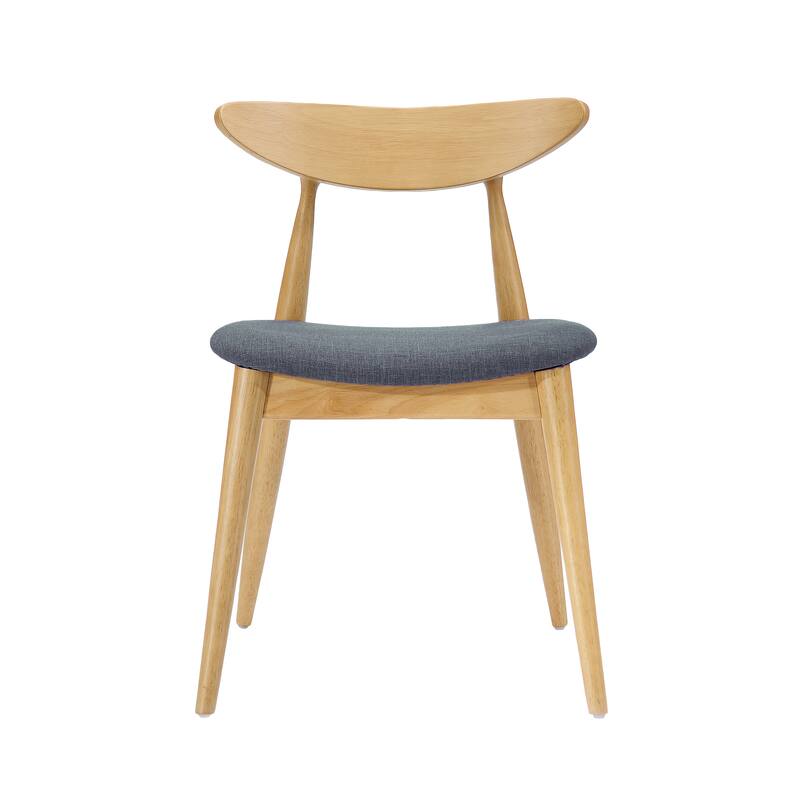 5-Piece Dining Set with Wood Table and Ergonomic Chairs, Kitchen Table Set with Splayed-Leg Table, Easy-to-Assemble