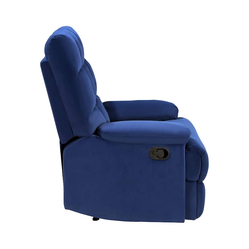 Adna Velvet Manual Reclining Chair