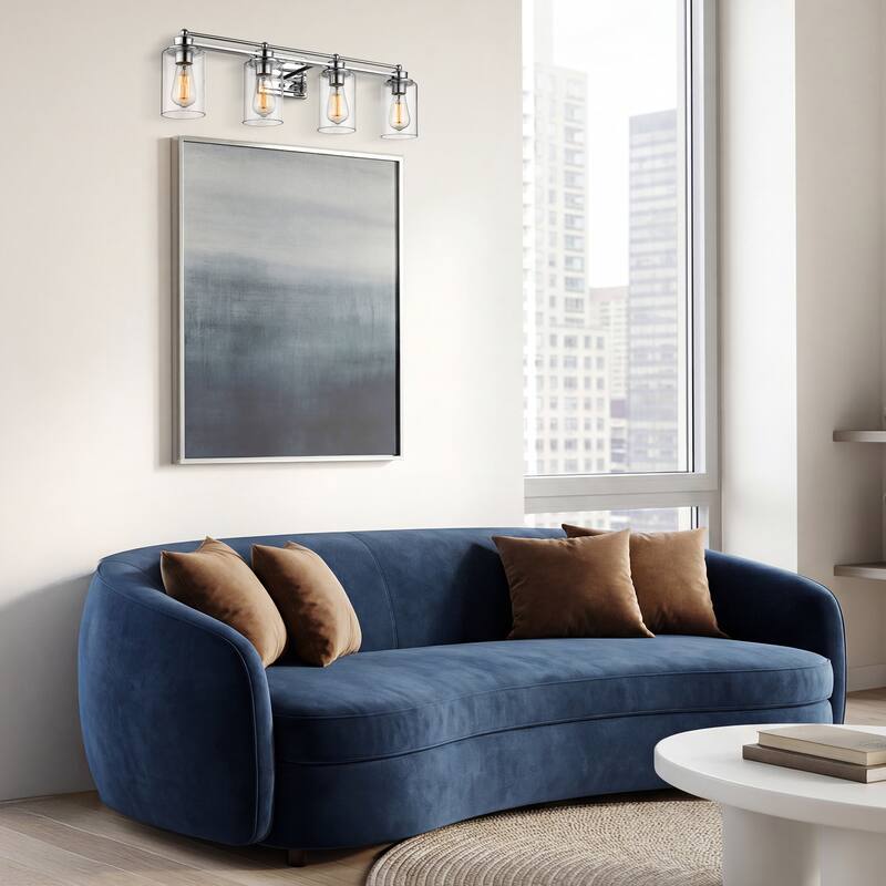 Bathroom Vanity Light,Wall Sconce Lamp Over Mirror with Clear Glass Shade