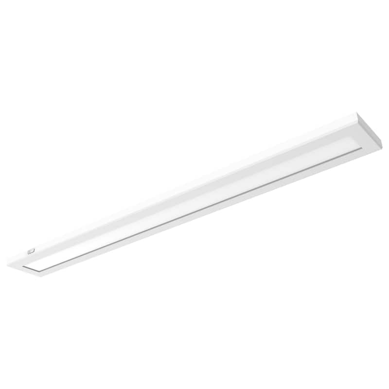 Blink Pro Plus 42W 5.5 in. x 48 in. Surface Mount LED CCT Selectable 90 CRI White Finish 120/277V Rectangular Shape - White