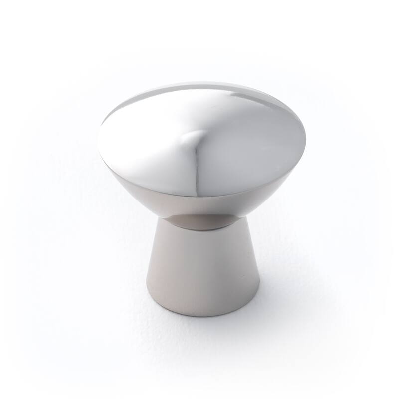 RK International Gibraltar 1-1/4 Inch Mushroom Cabinet Knob - Polished Nickel