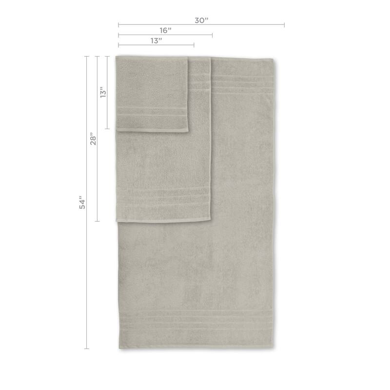 Martex Ultimate Performance Cotton Low-Lint Soft Absorbent Towel Set