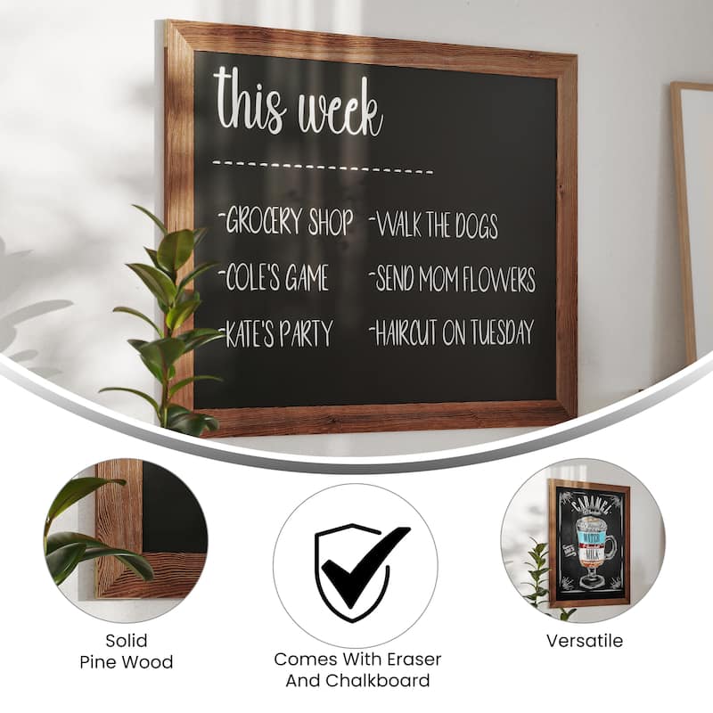 Wall Mounted Magnetic Chalkboard