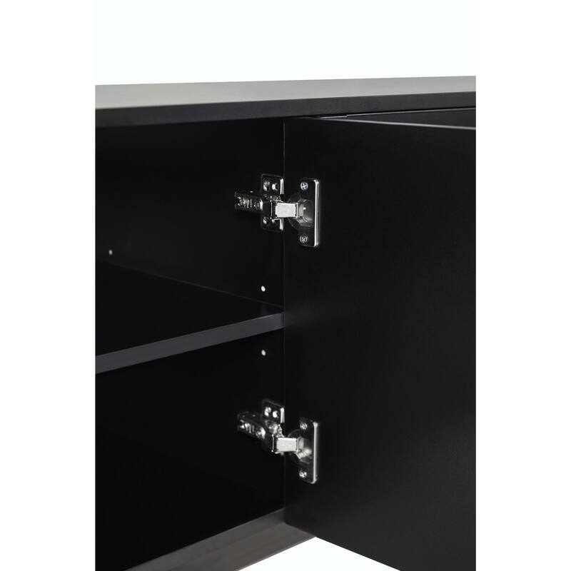 Minimalist TV Stand with Arch Cabinets for TVs Up to 78''