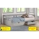 preview thumbnail 17 of 23, Melody Expandable Twin-to-King Trundle Daybed with 2 Storage Drawers