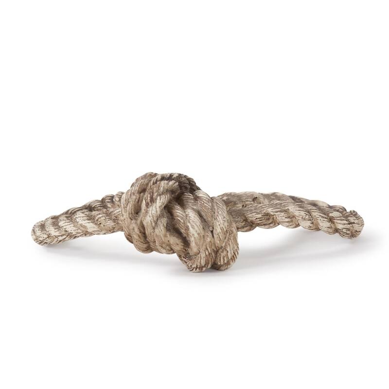 Allan Andrews Brown Resin Nautical Knot Sculpture - 8.5"W