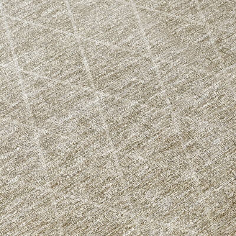 Machine Washable Indoor/ Outdoor Ombre Trellis Chantille Rug