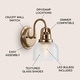 preview thumbnail 47 of 113, Shirley Metal/Glass LED Vanity Light, by JONATHAN Y