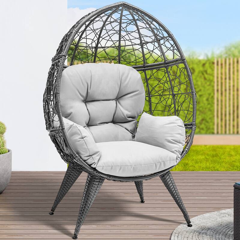 Egg chair with bracket