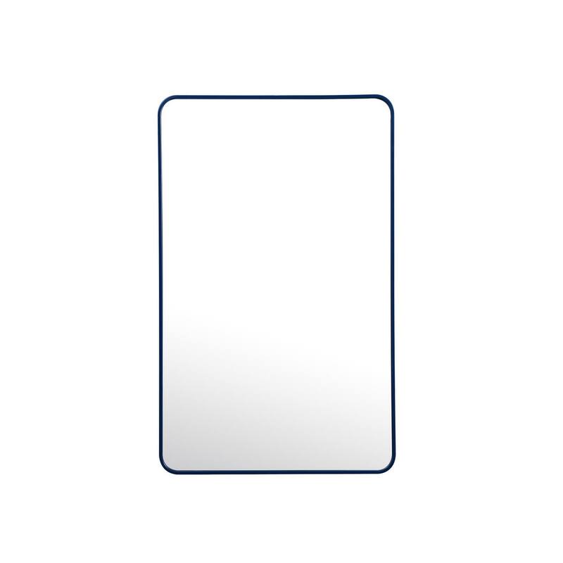 Ezra Soft Corner Metal Rectangular Mirror