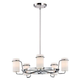 Avant 5-Light Chandelier - Polished chrome