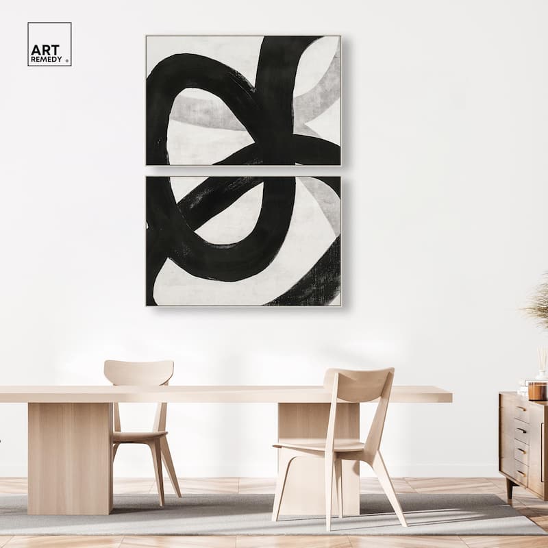 Infinite Loop I Canvas Set of 2 by Art Remedy